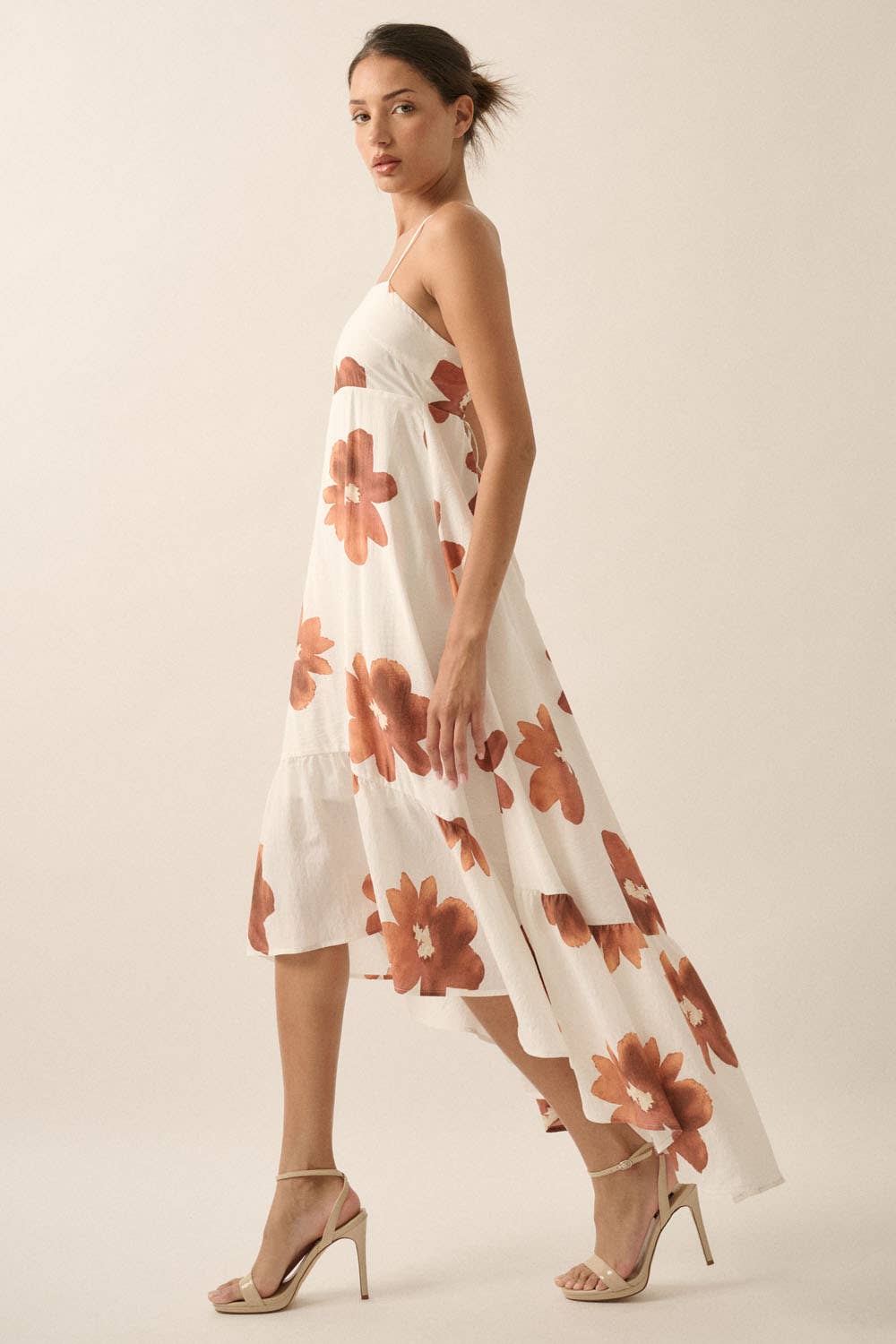 Floral Open Back Maxi Dress