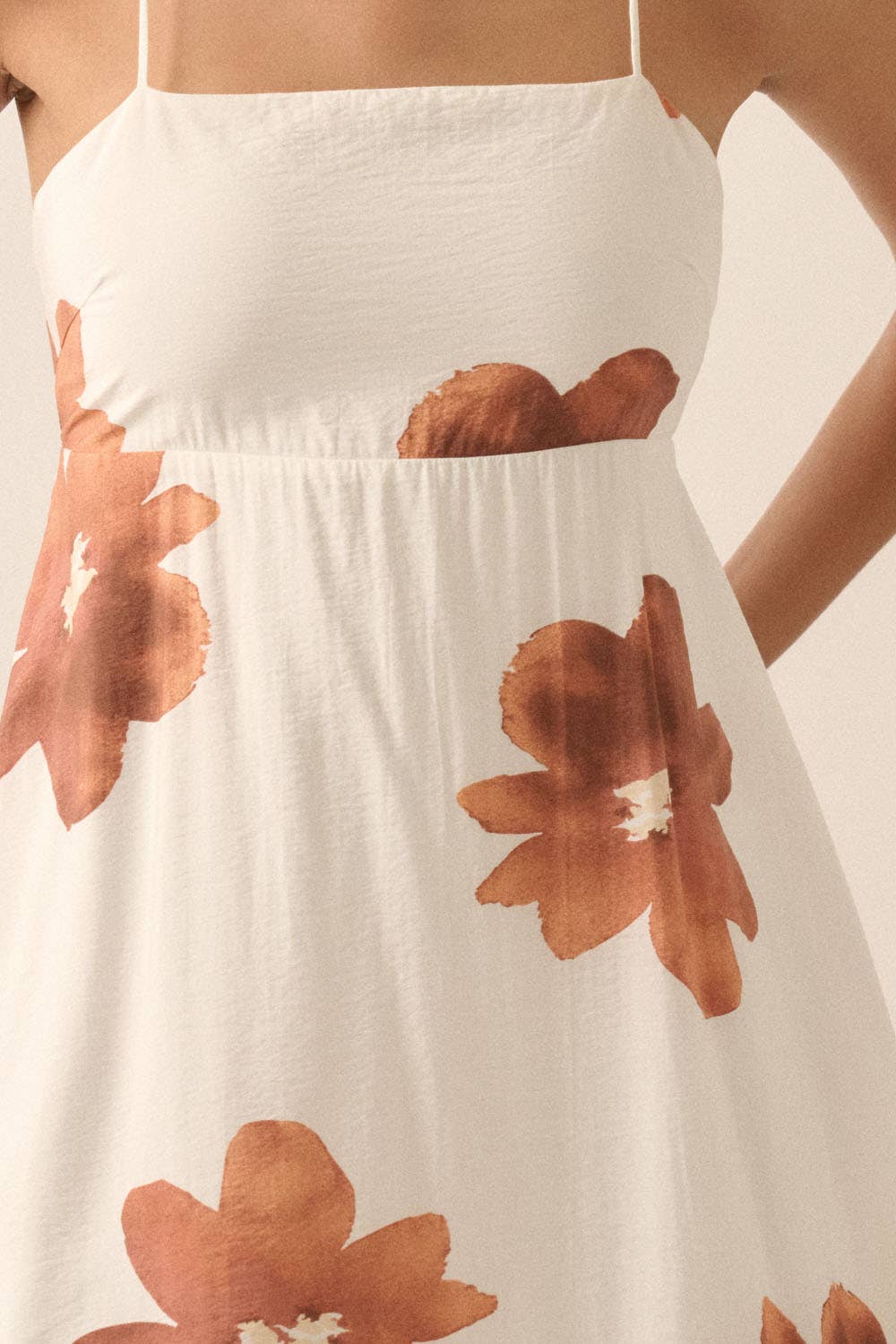 Floral Open Back Maxi Dress