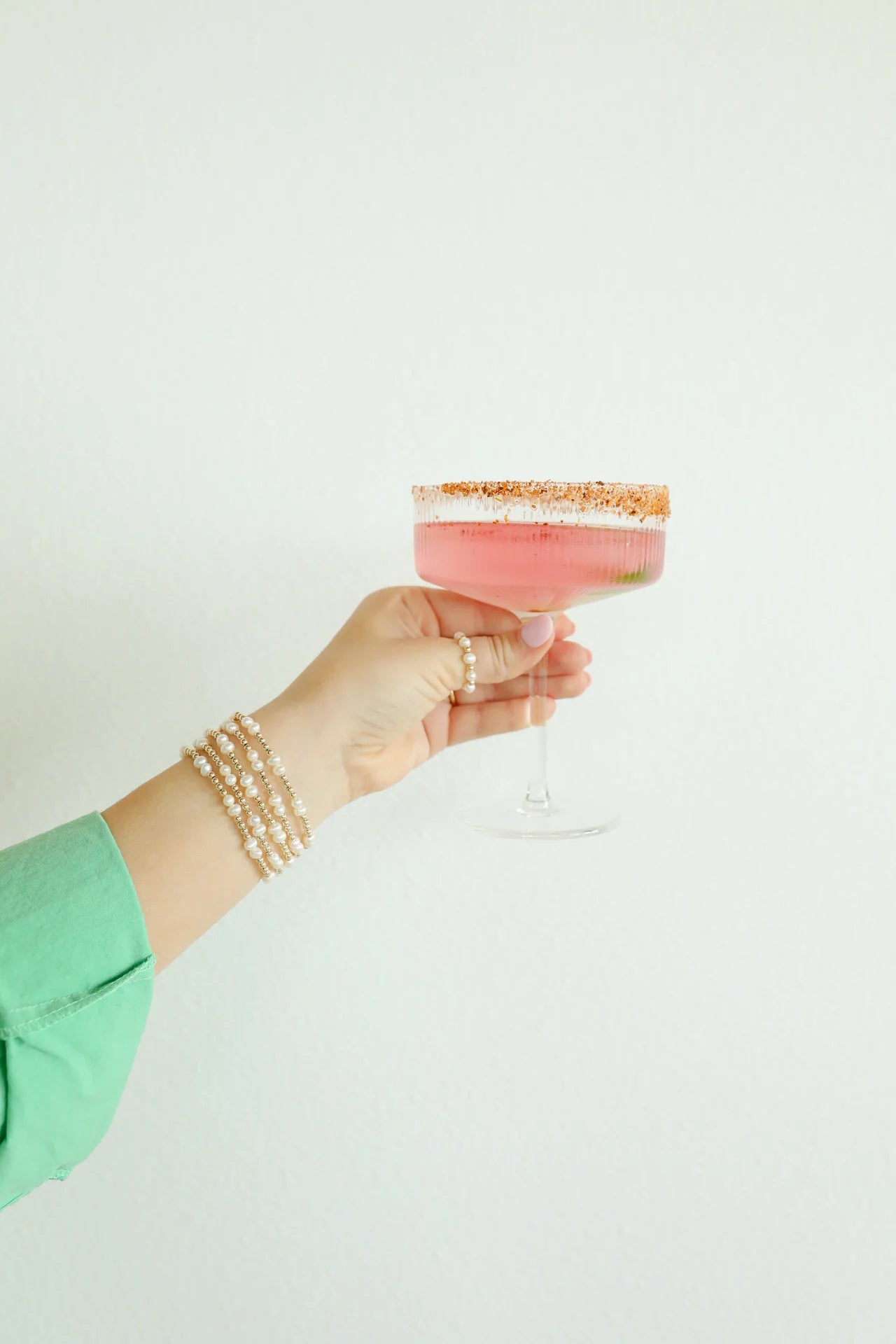 Coastal Pearl Bracelet in Gold
