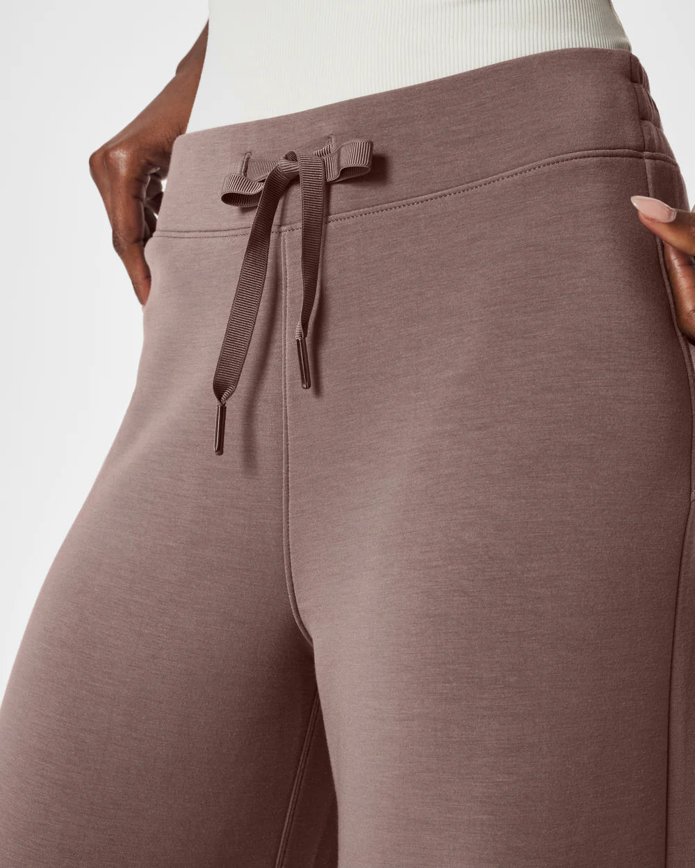 SPANX AirEssentials Wide Leg Pant in Smoke