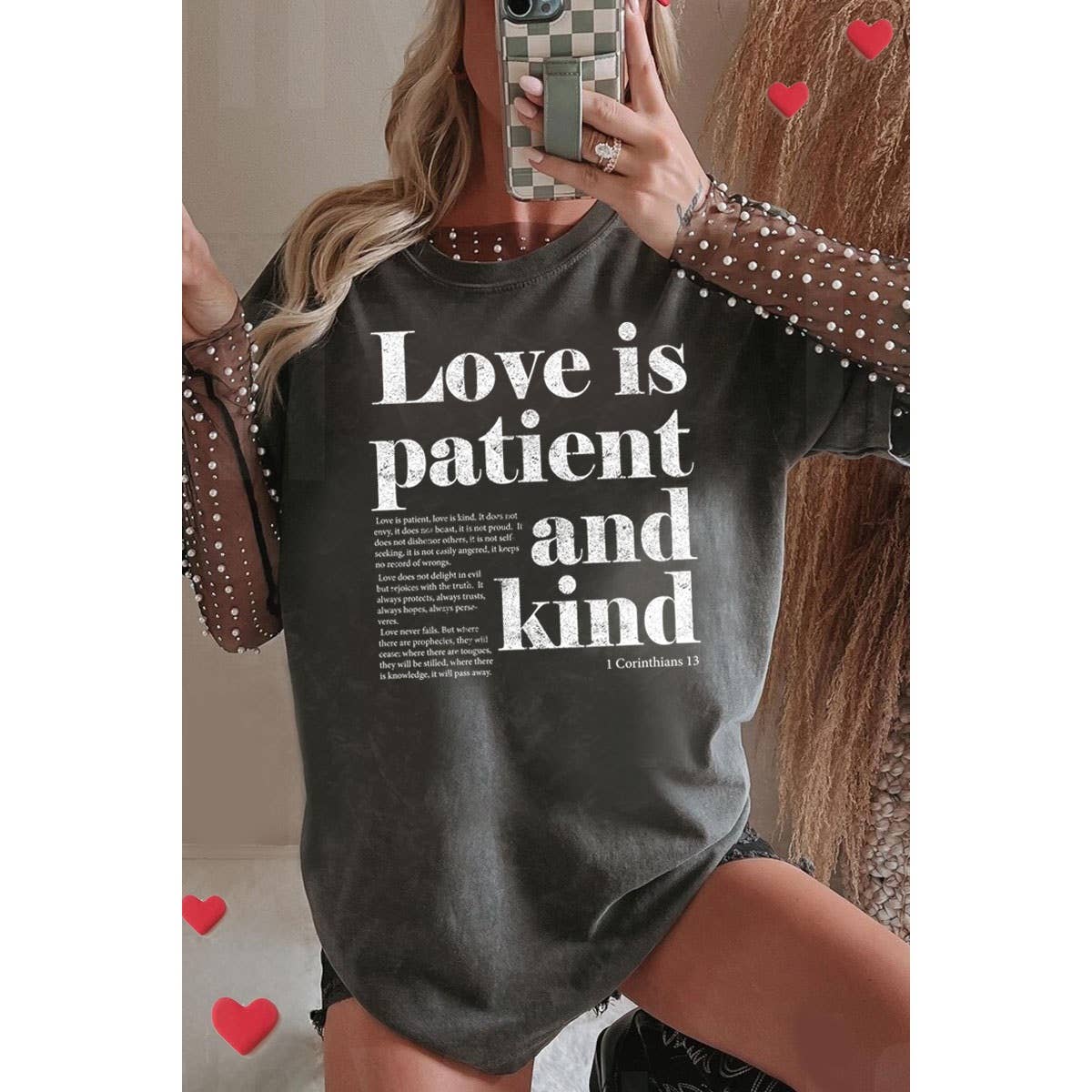 Love Is Oversized Graphic Tee