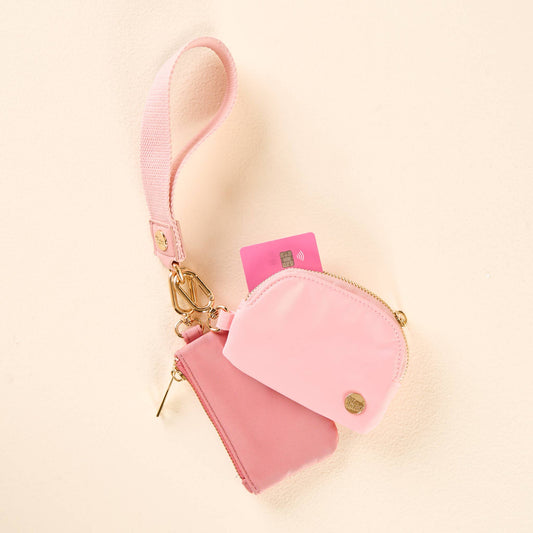 Dynamic Duo Wristlet-Rose