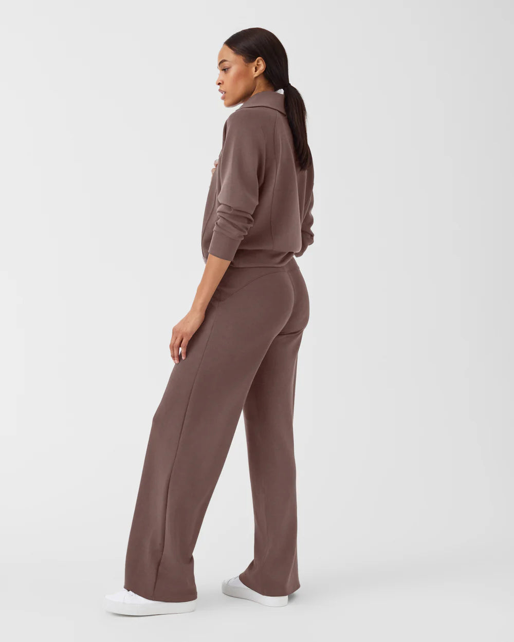 SPANX AirEssentials Half Zip in Smoke