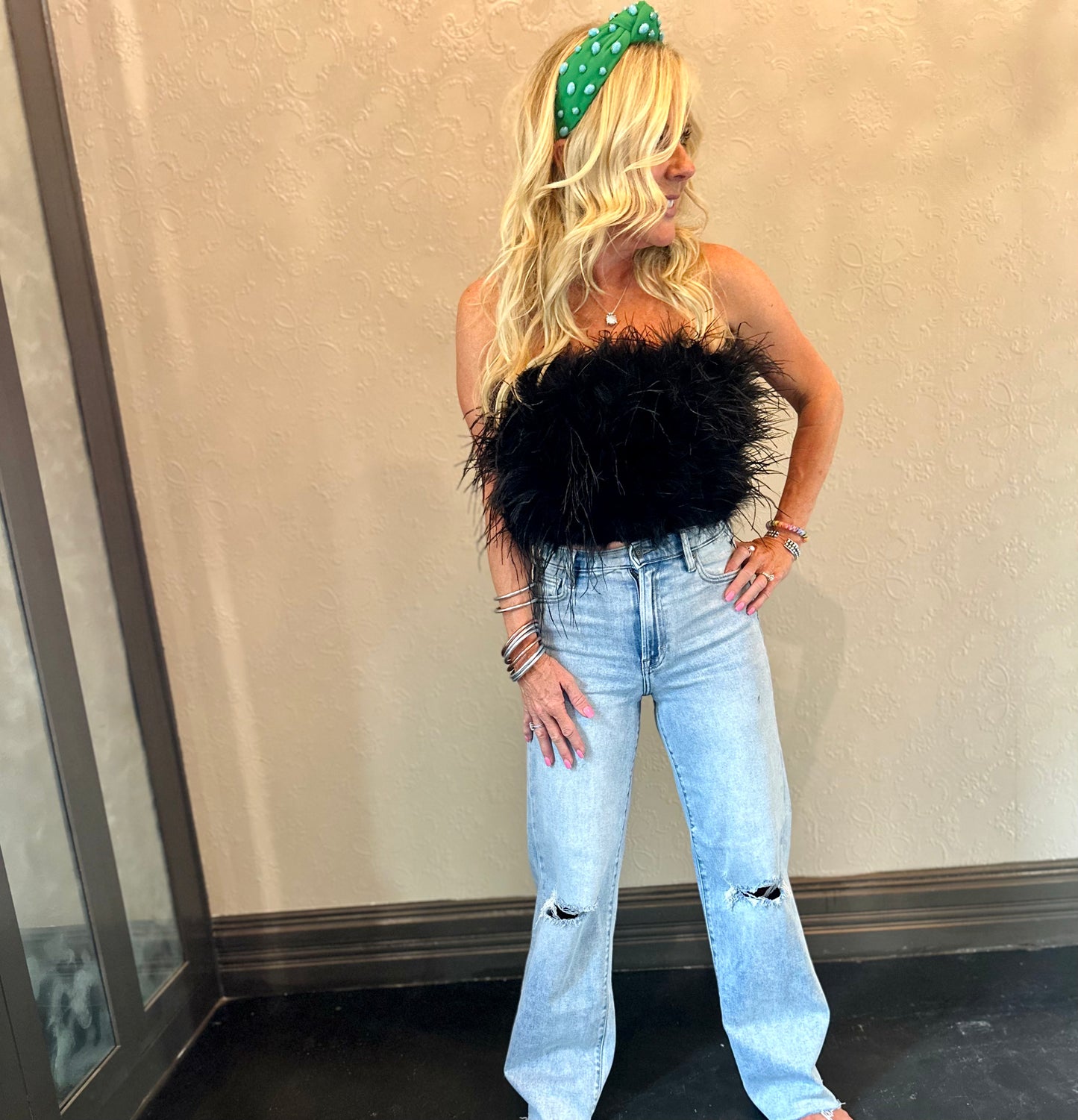 Kelly Green Embellished Headband