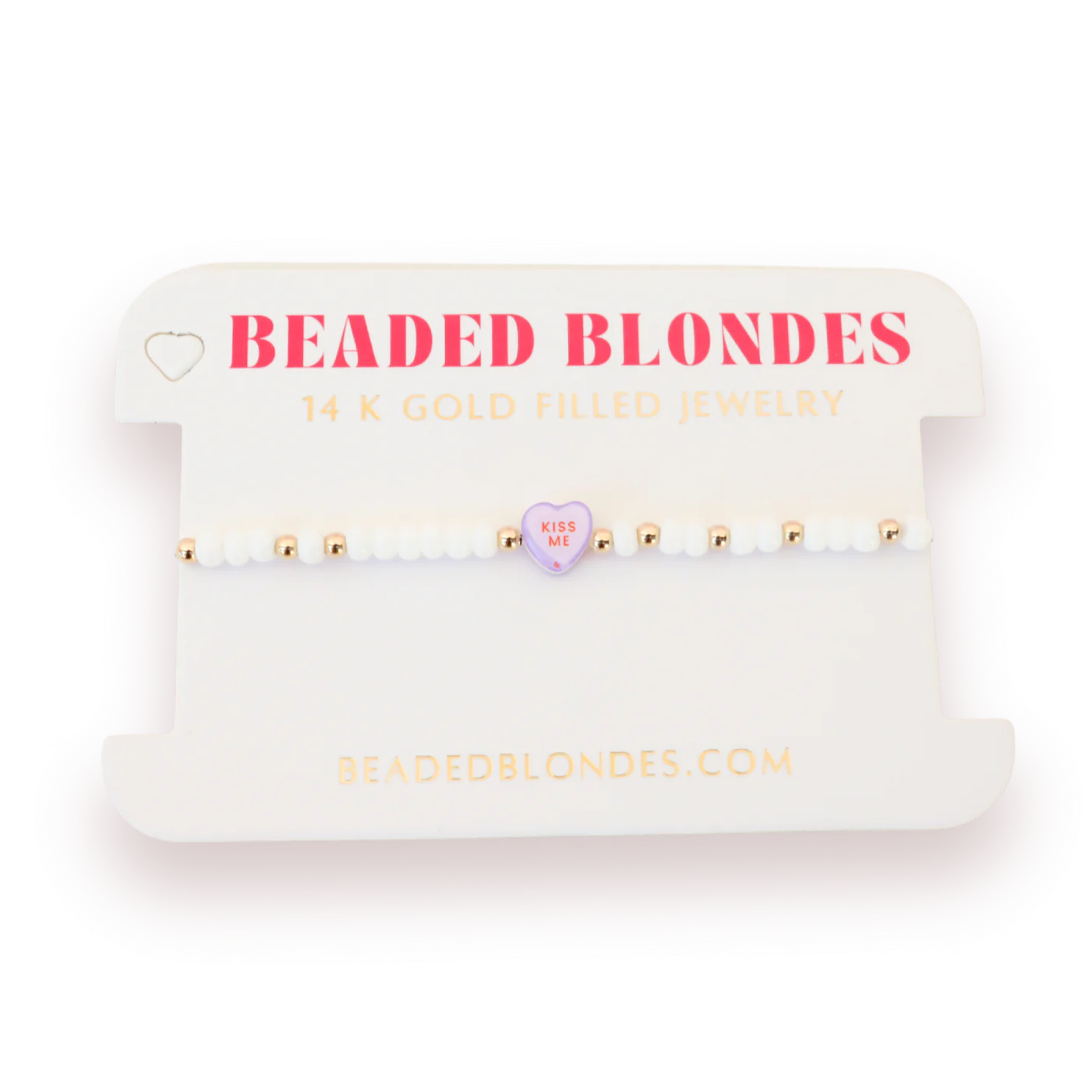 Kiss Me Candy Heart Sprinkle Bracelet