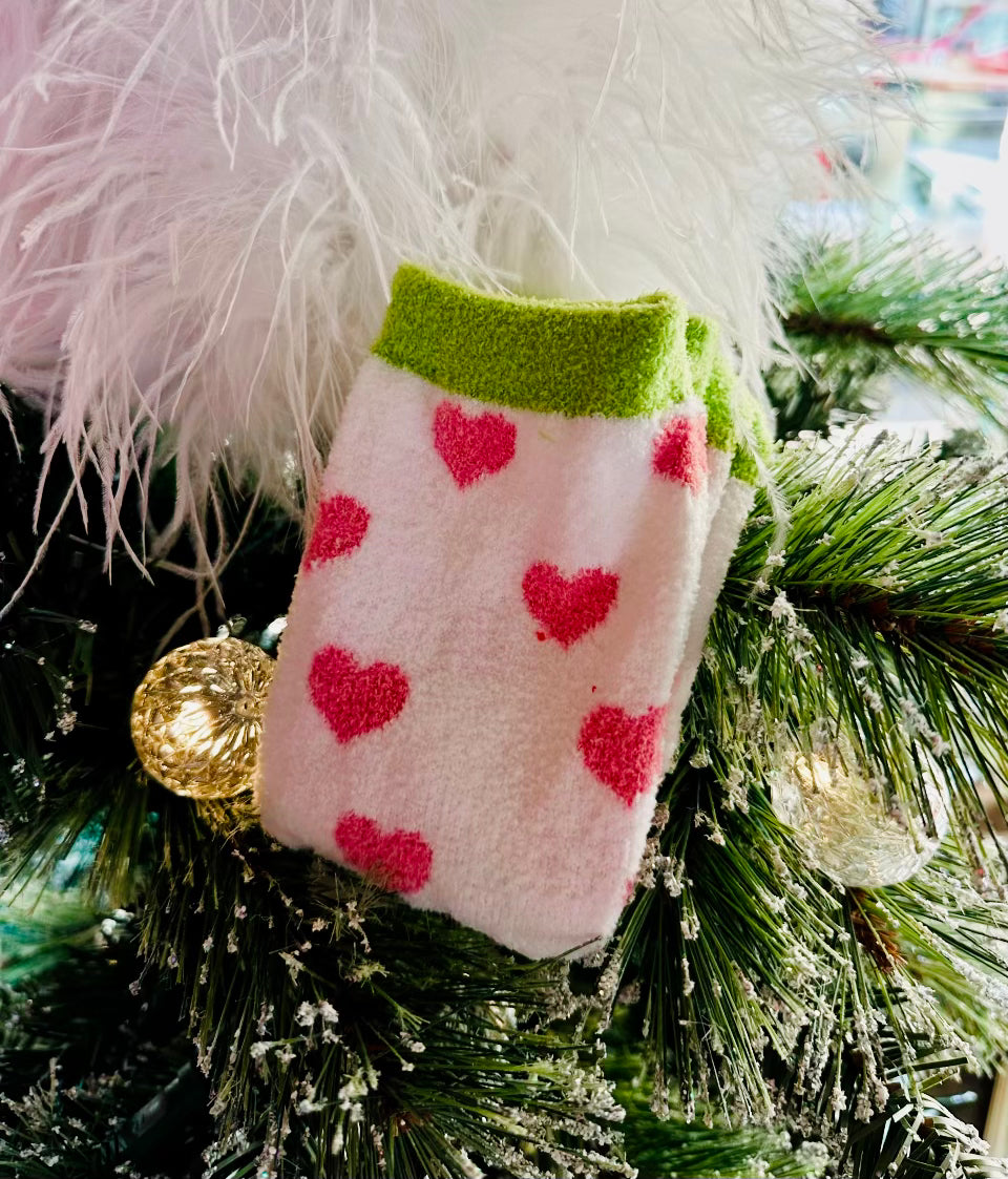 Grinch Fuzzy Holiday Socks