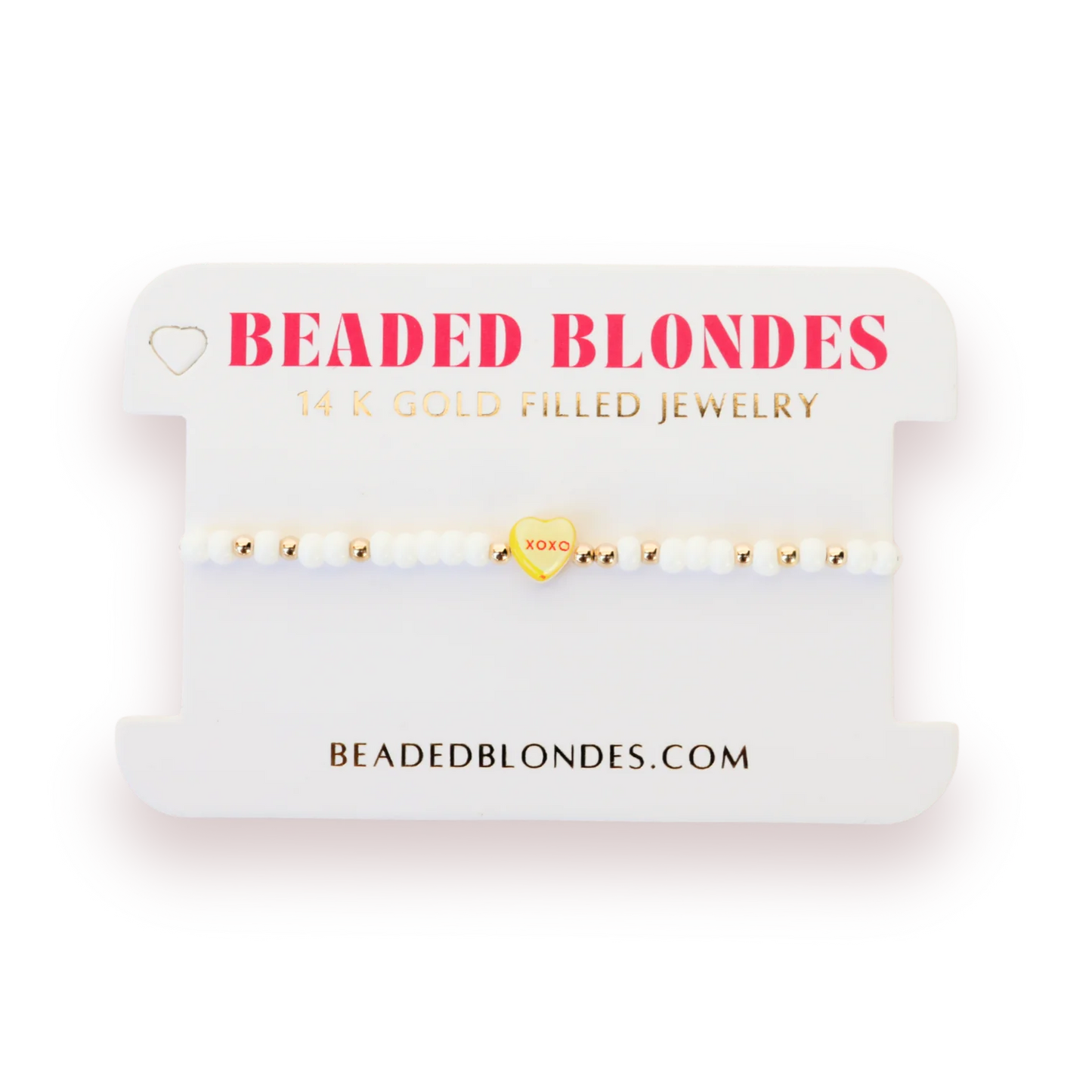 XOXO Candy Heart Sprinkle Bracelet