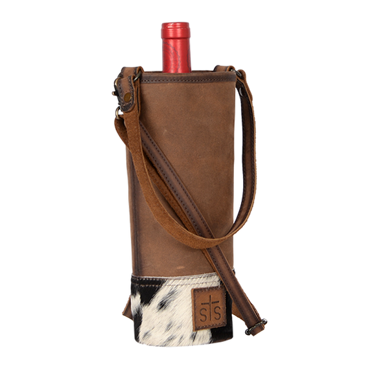 Cowhide Single Wine Bag