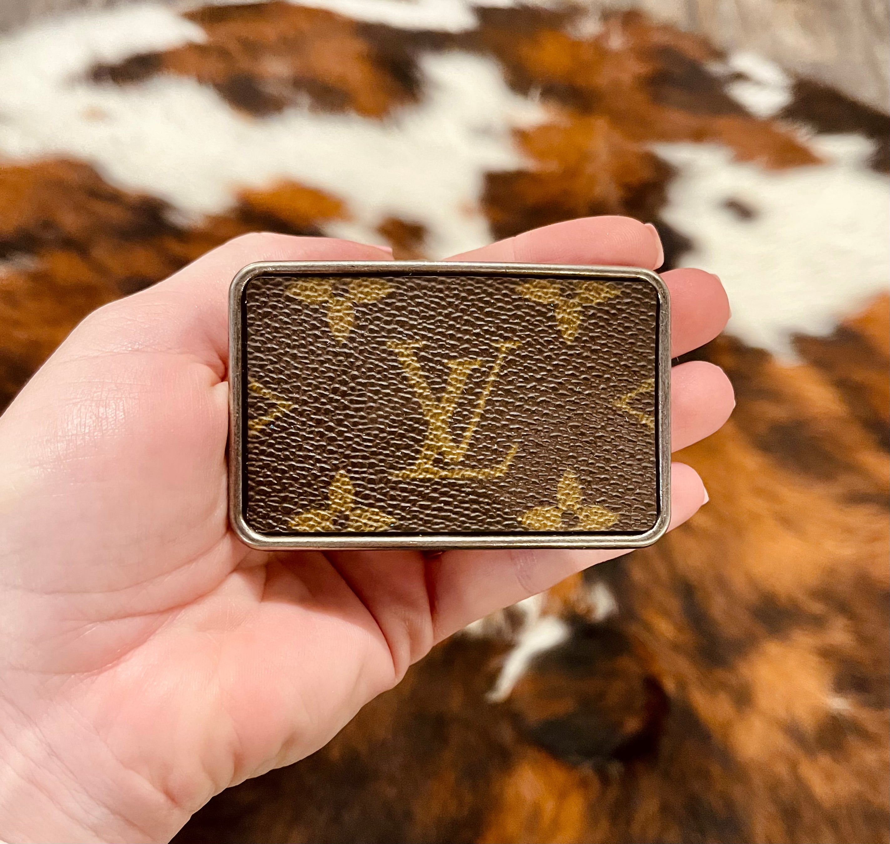Louis Vuitton Vintage LV Metal & Leather Cigarette/Card Holder