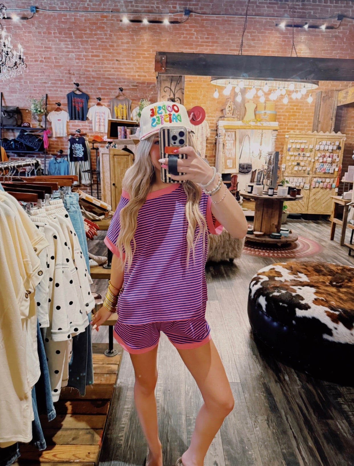 Bubblegum Stripe Lounge Set
