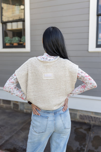 Bright Spring Floral Mesh Top