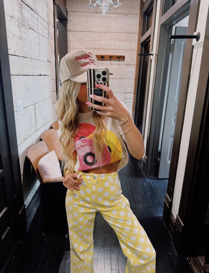 Daisy Dot Denim