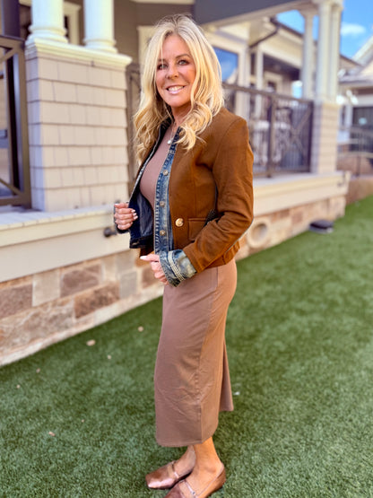 Mix It Up Fall Brown Jacket