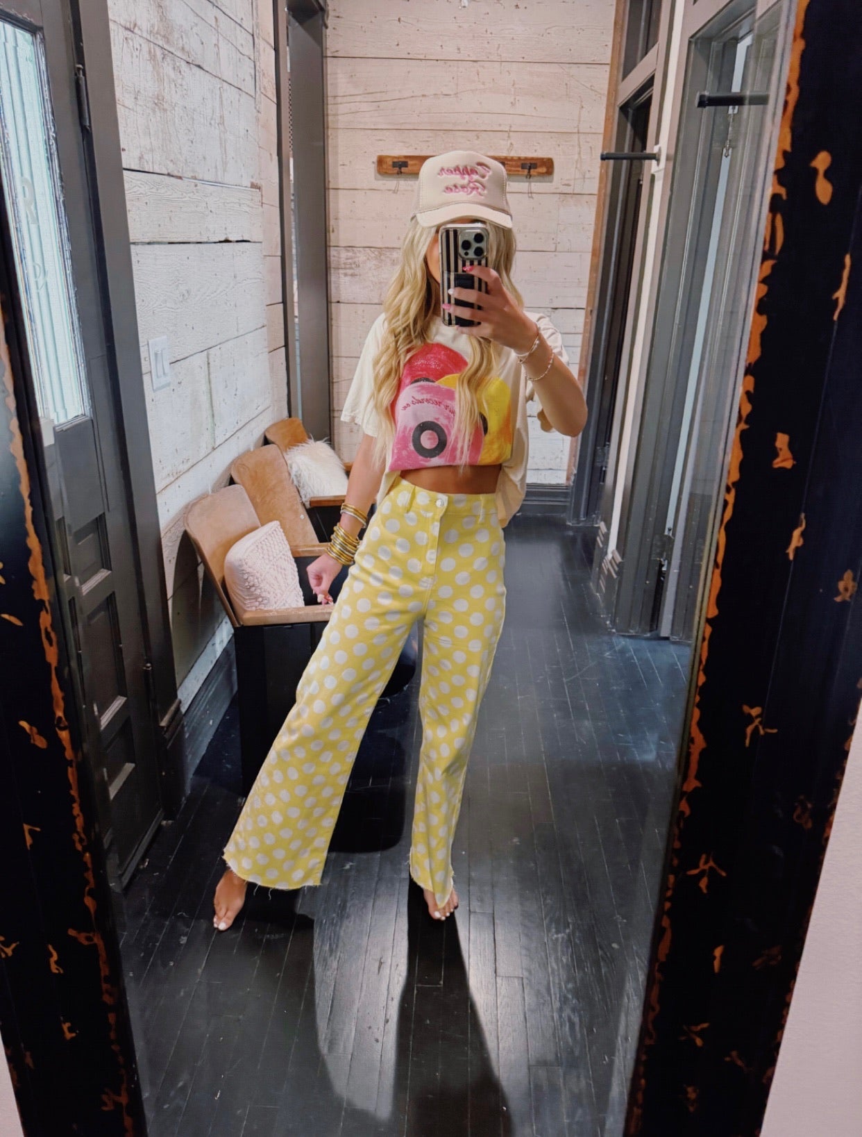 Daisy Dot Denim