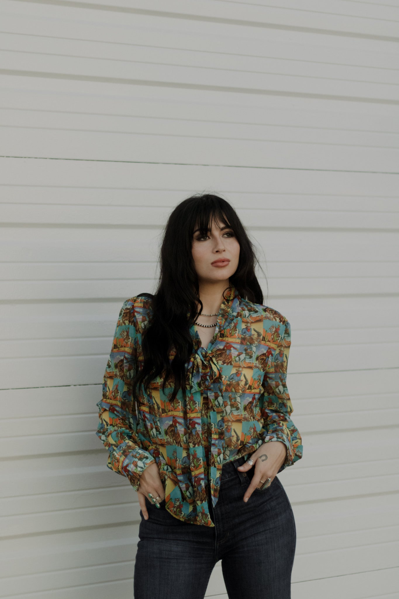 Howdy Hanny Yeehaw Tie Top