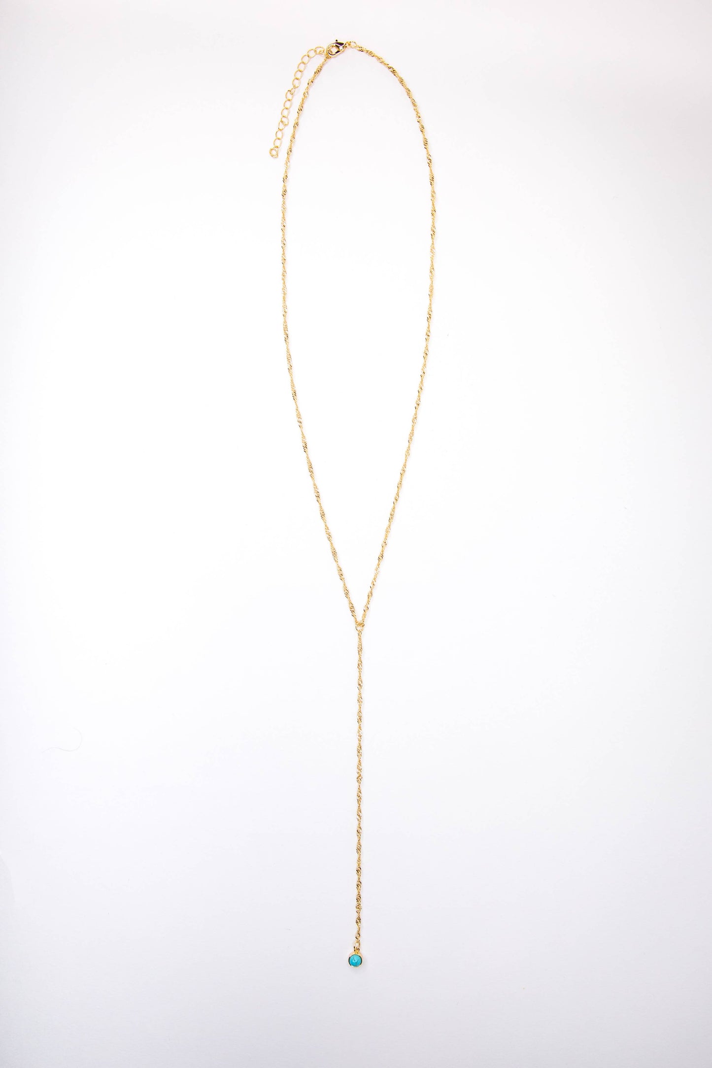 22" 18K Gold Plated Chain Y Necklace