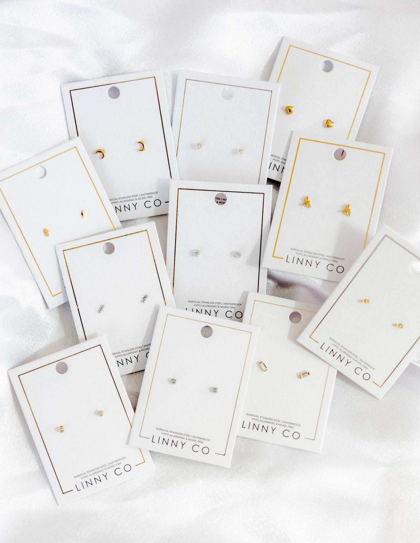 Screwback Stud Earrings - Amber Micro