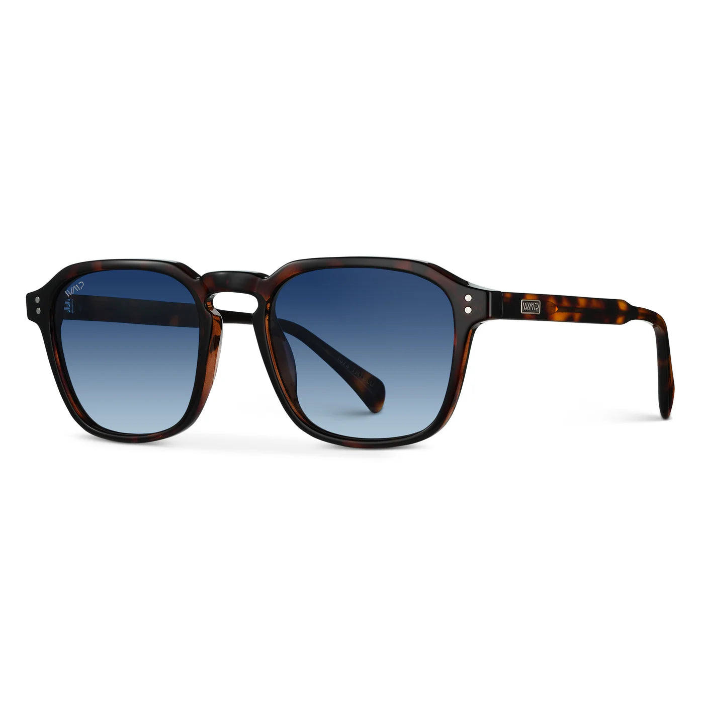 Francis Tortoise Blue Lens Sunglasses