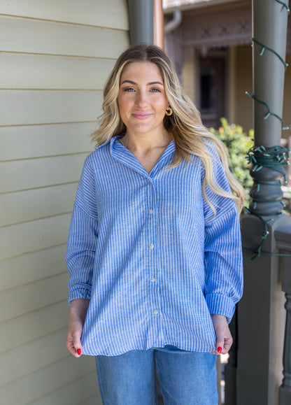 Linen The Necessary Button Down