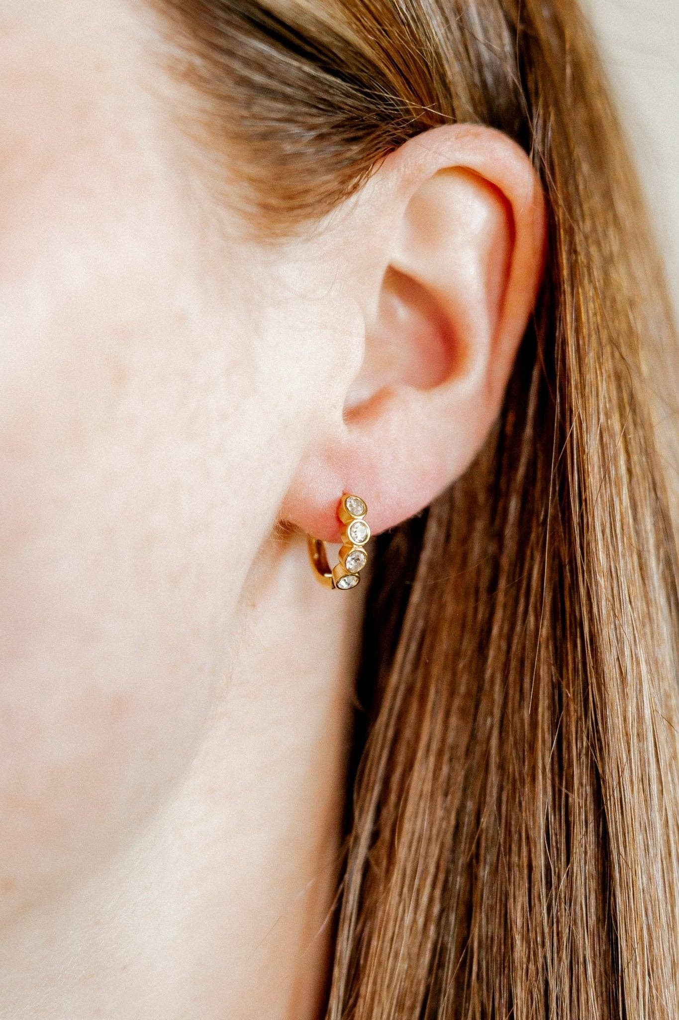Huggie Earrings - Colette Gold