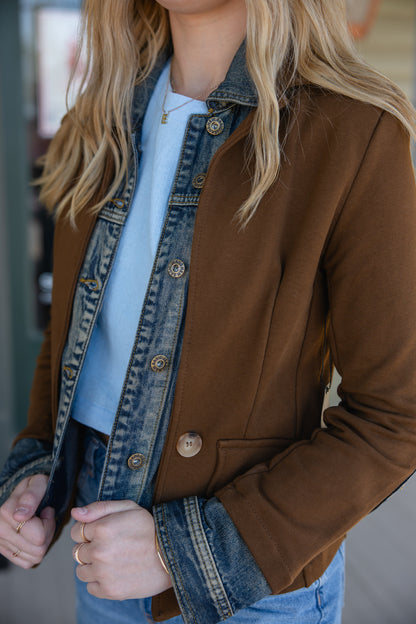 Mix It Up Fall Brown Jacket