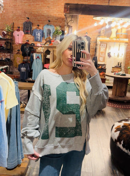 Faded Varsity Pullover