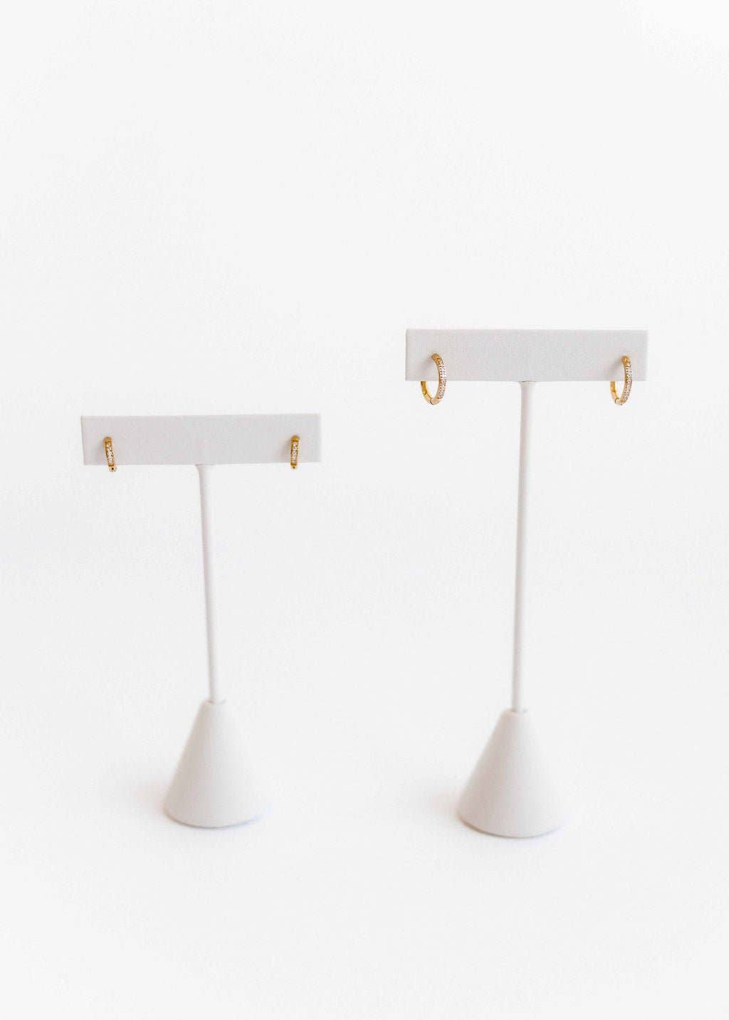 Huggie Earrings - Scarlett Hoop Gold 12mm