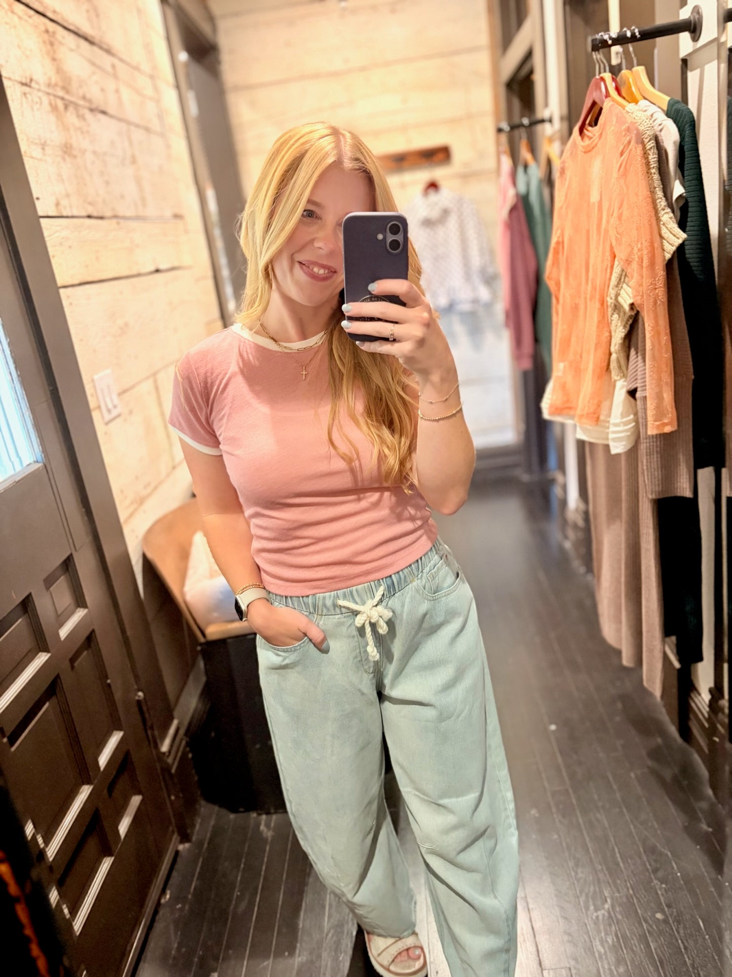 Blush Ringer Tee