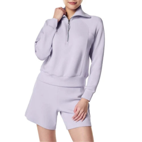 SPANX AirEssentials Half Zip in Violet Air