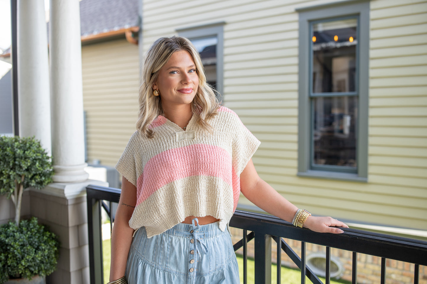 Kate Block Stripe Top