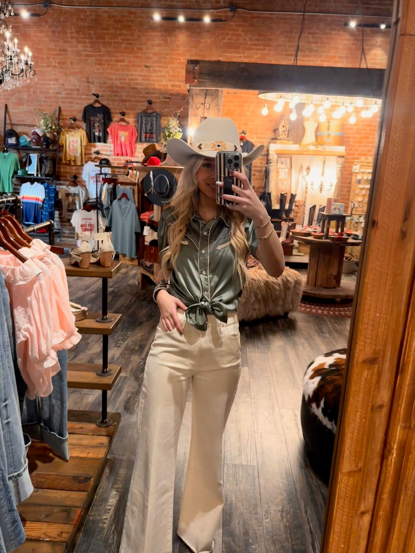 Howdy Hanny Sage Top