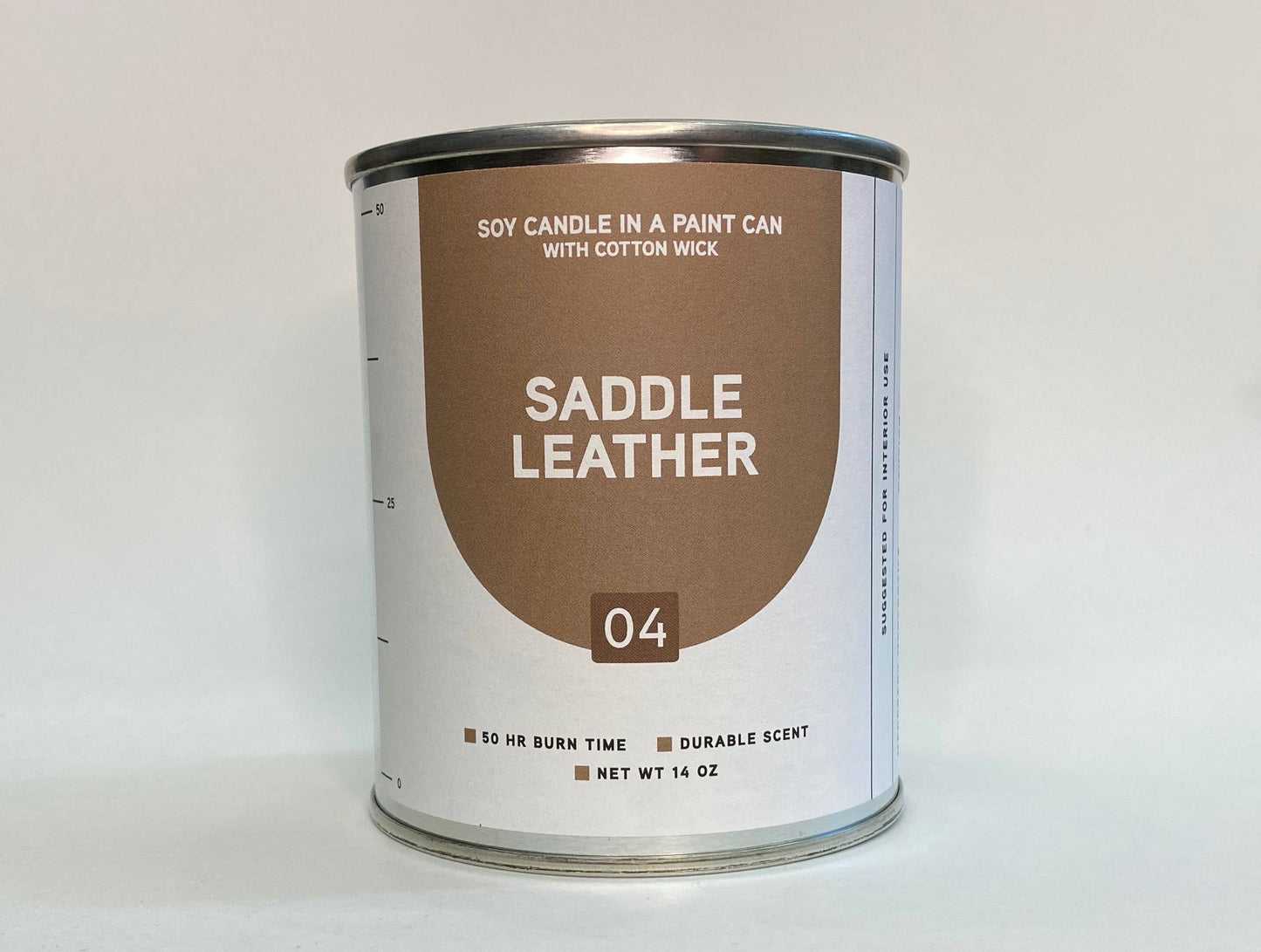 NEW Paint Can Soy Candle | Saddle Leather
