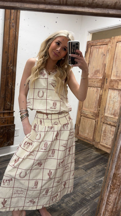 Ella Midi Skirt & Top Set