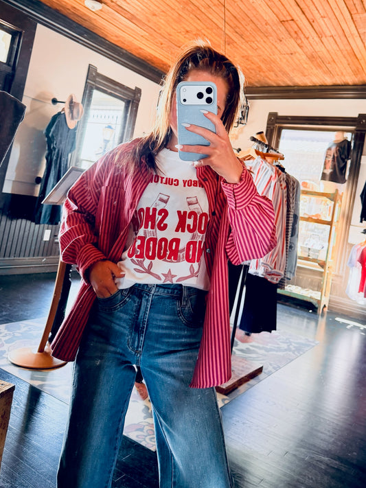 Sunset Stripe Button Down