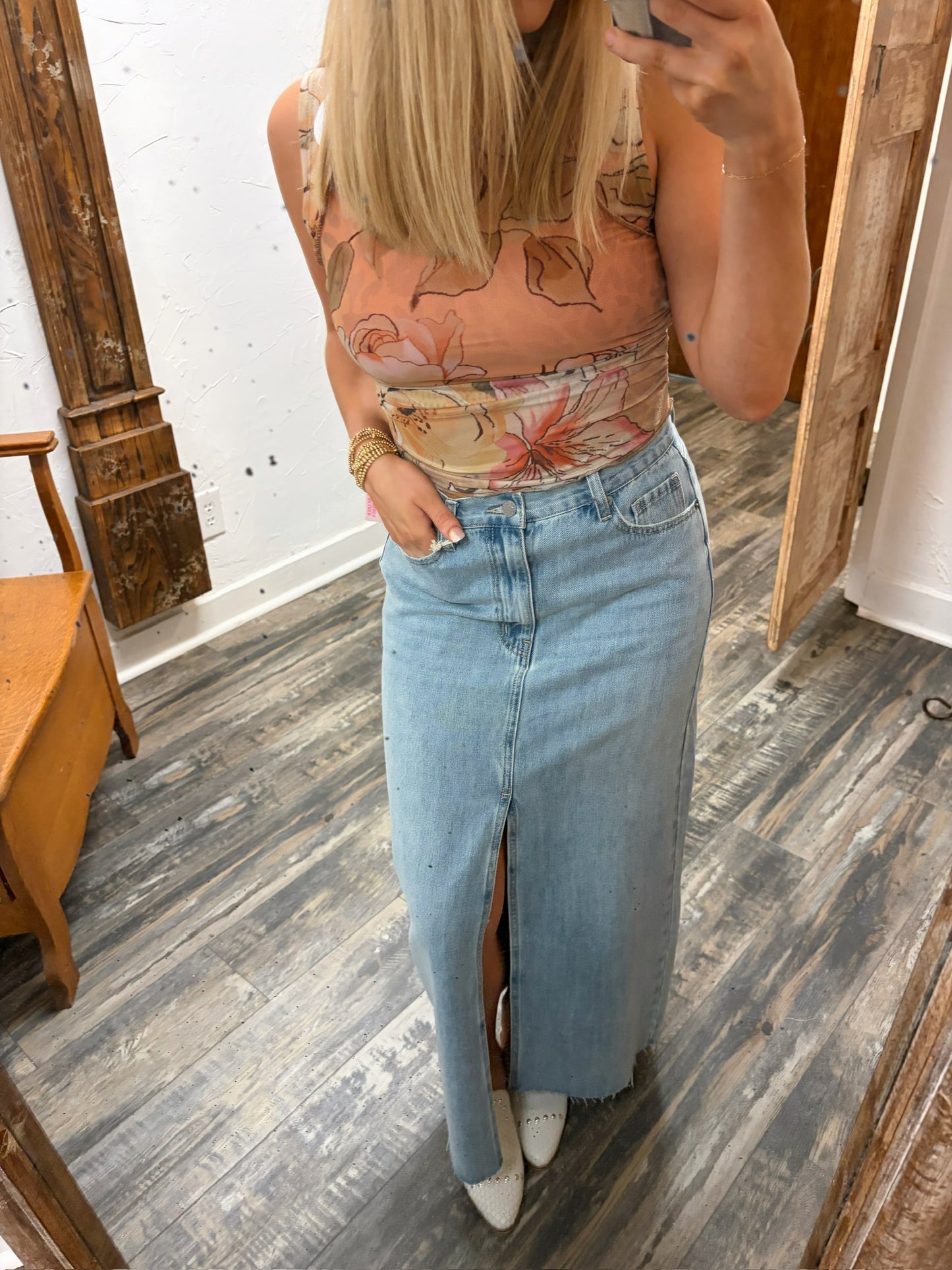 My Floral Mesh Top