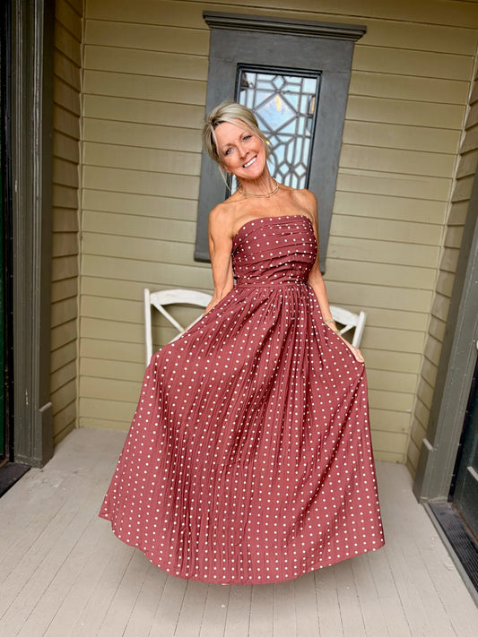 Merlot Dottie Dress