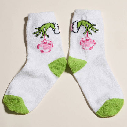 Grinch Christmas Socks