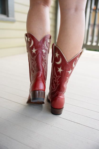 Moon Classic Red Boot by Old Gringo