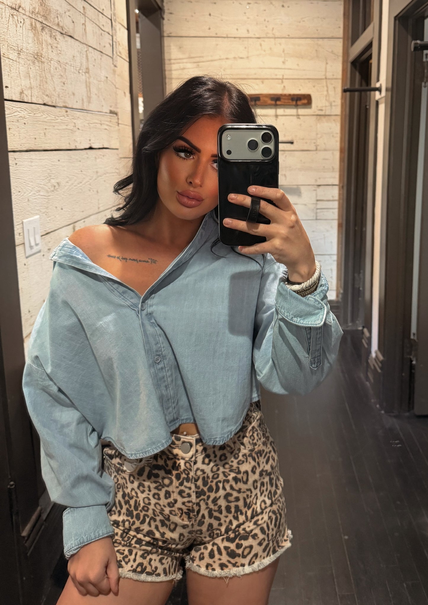 Boxy Denim Crop