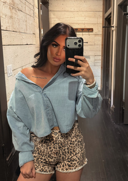 Boxy Denim Crop