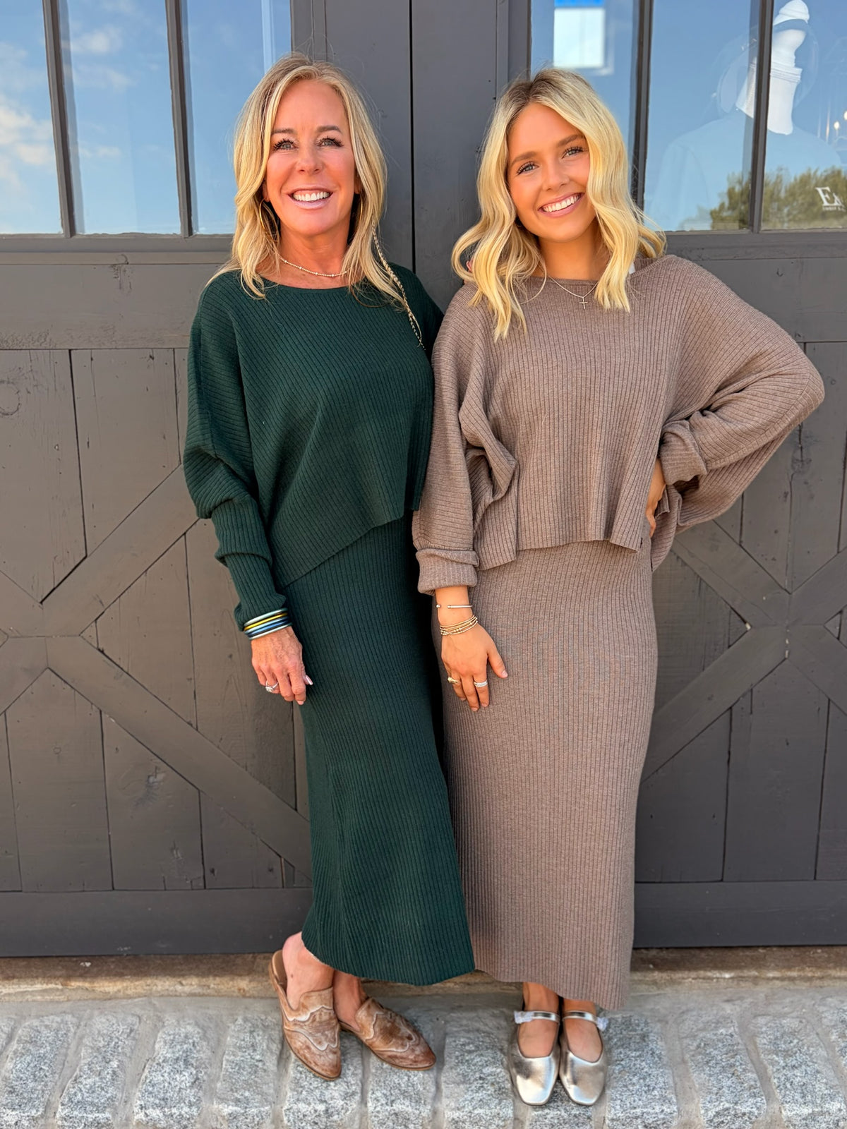 Mocha Sweater Dress Set