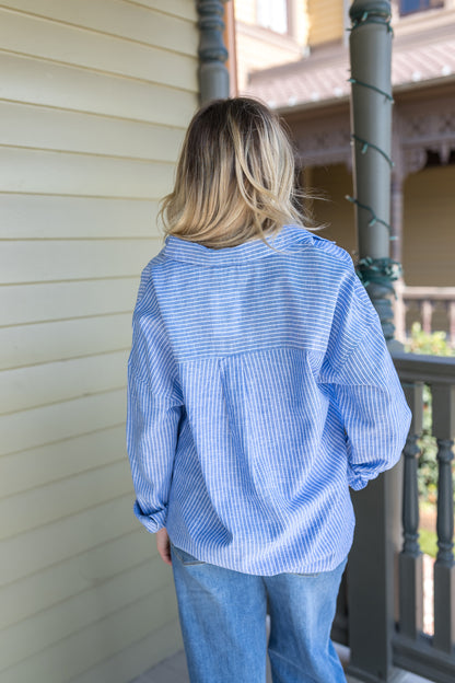 Linen The Necessary Button Down