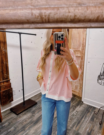 Blush Dottie Top