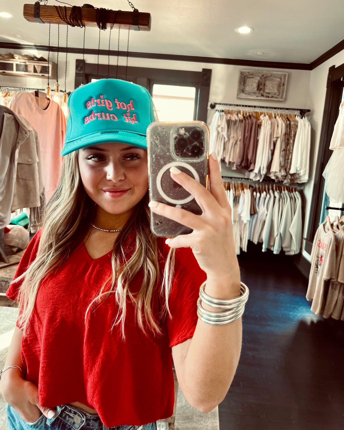 Hot Girls Hit Curbs Trucker Hat