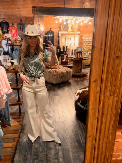 Howdy Hanny Sage Top