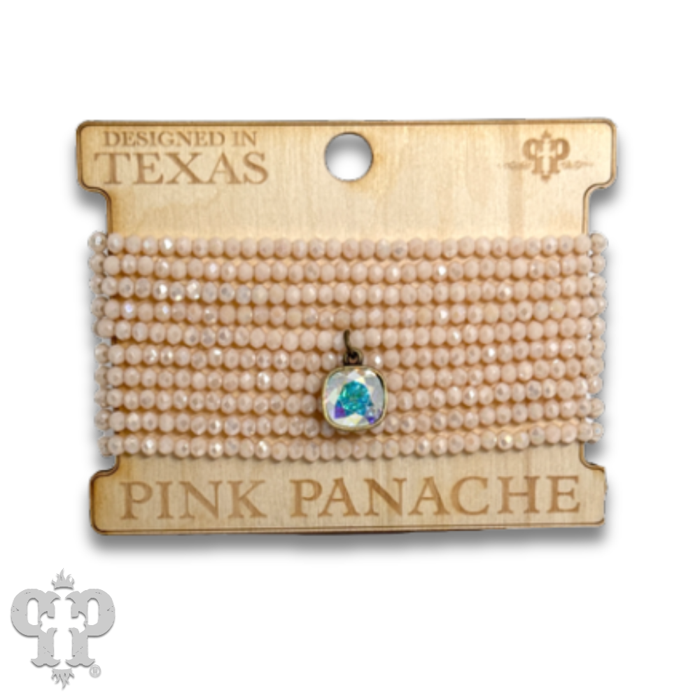 Faceted small crystal bead bracelets