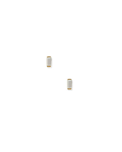 Screwback Stud Earrings - Amber Micro