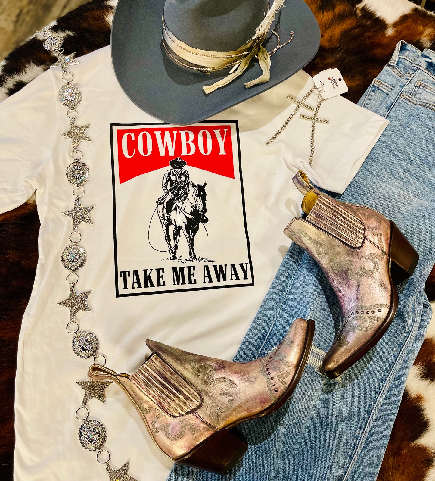 Cowboy Take Me Away Tee