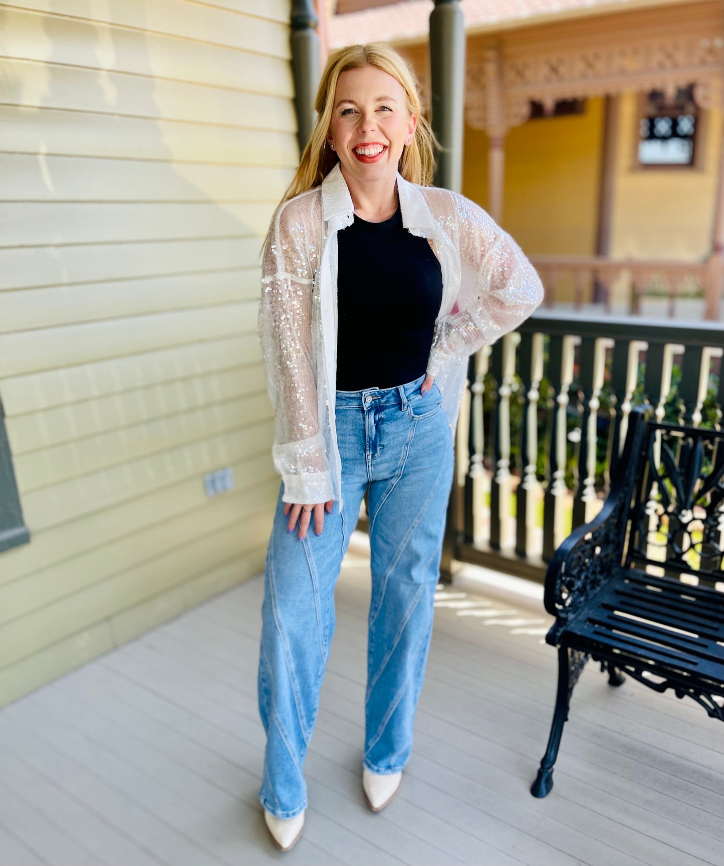 Sparkly Fun Button Down