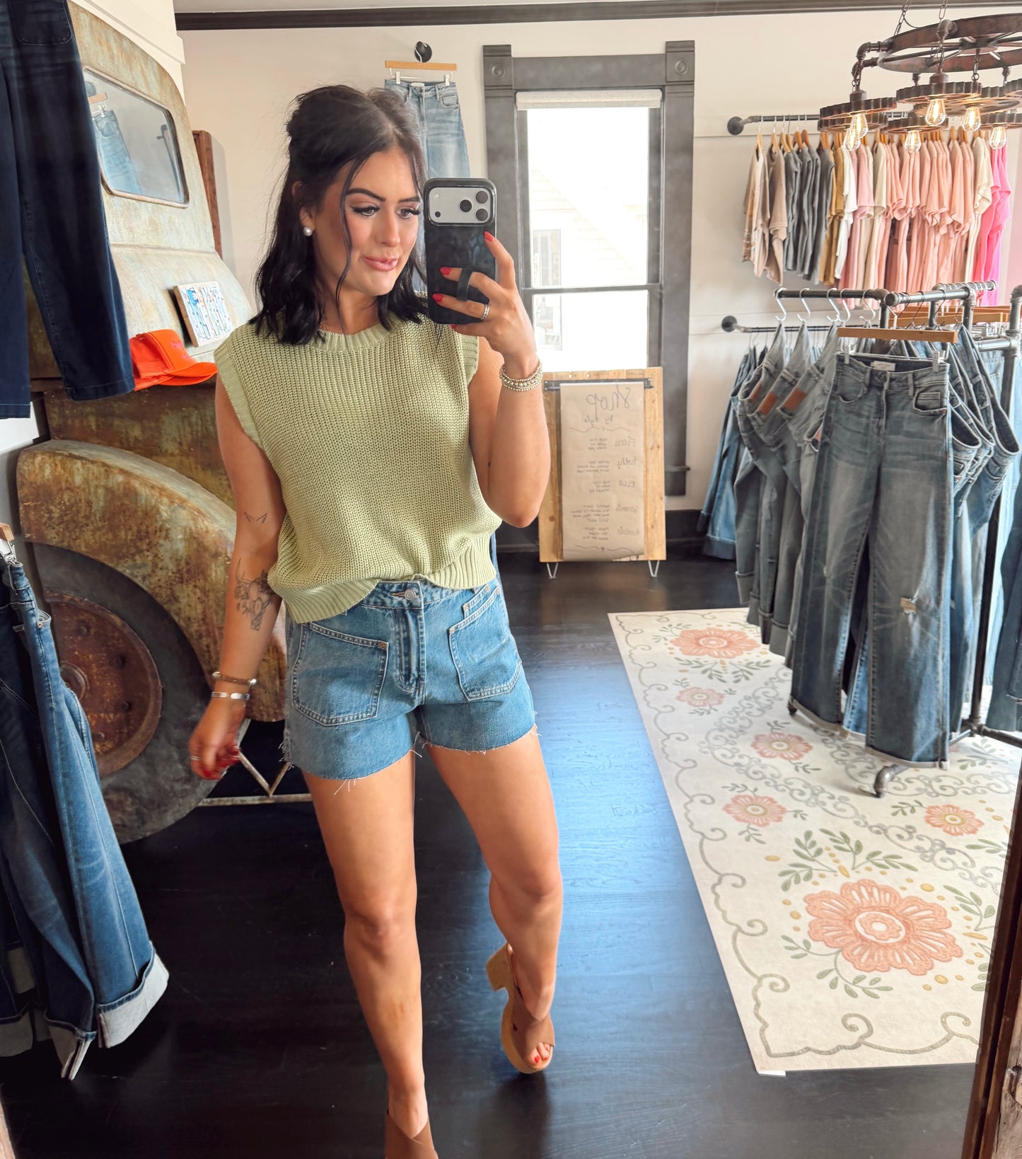 No Frills Denim Shorts